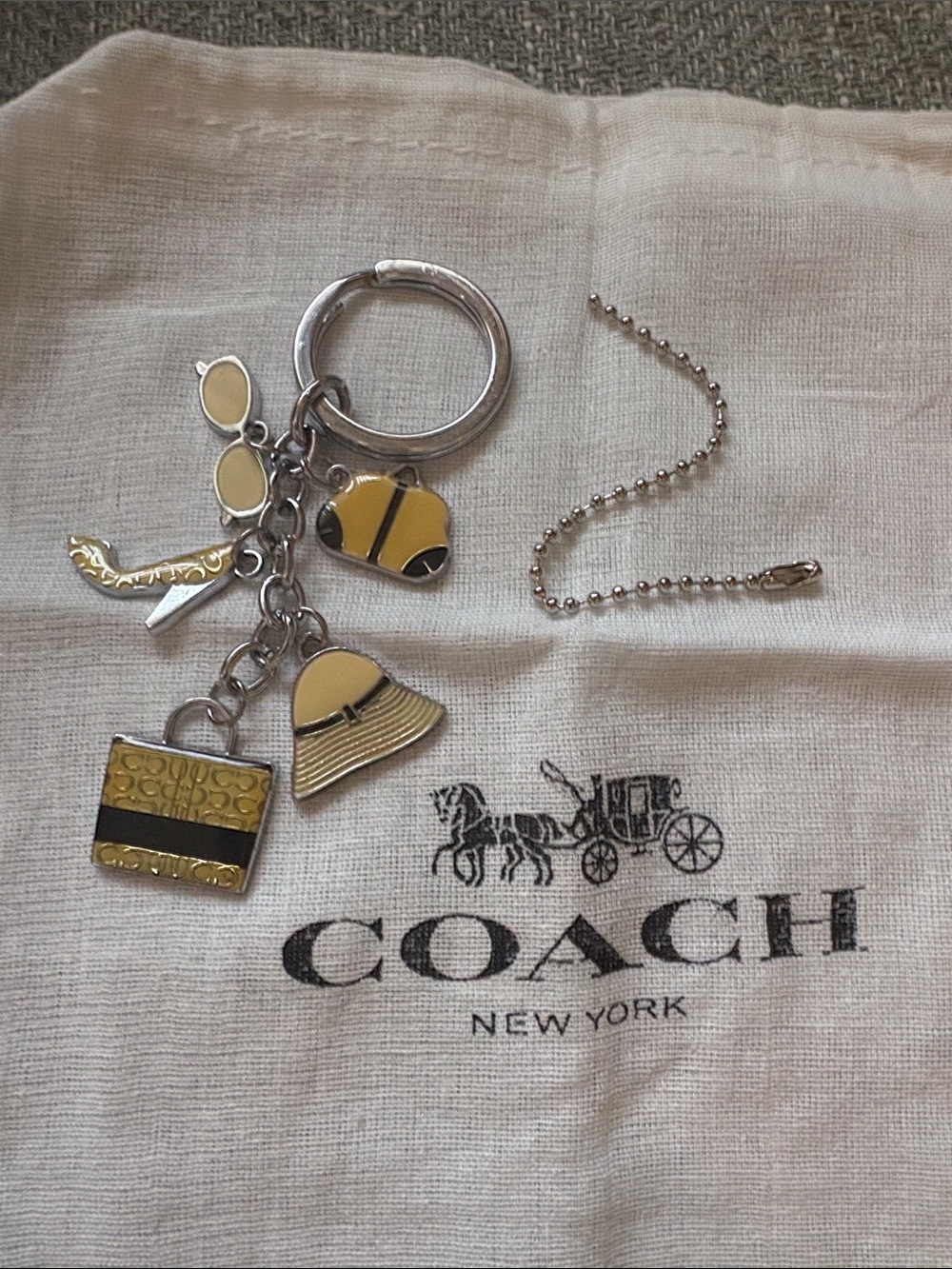 Coach Bag Charm Multi Iconic